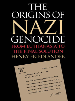 cover image of The Origins of Nazi Genocide